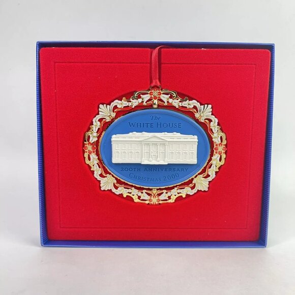 Christmas 2000 The White House Historical 200th Anniversary Ornament Box Certify - Picture 4 of 10